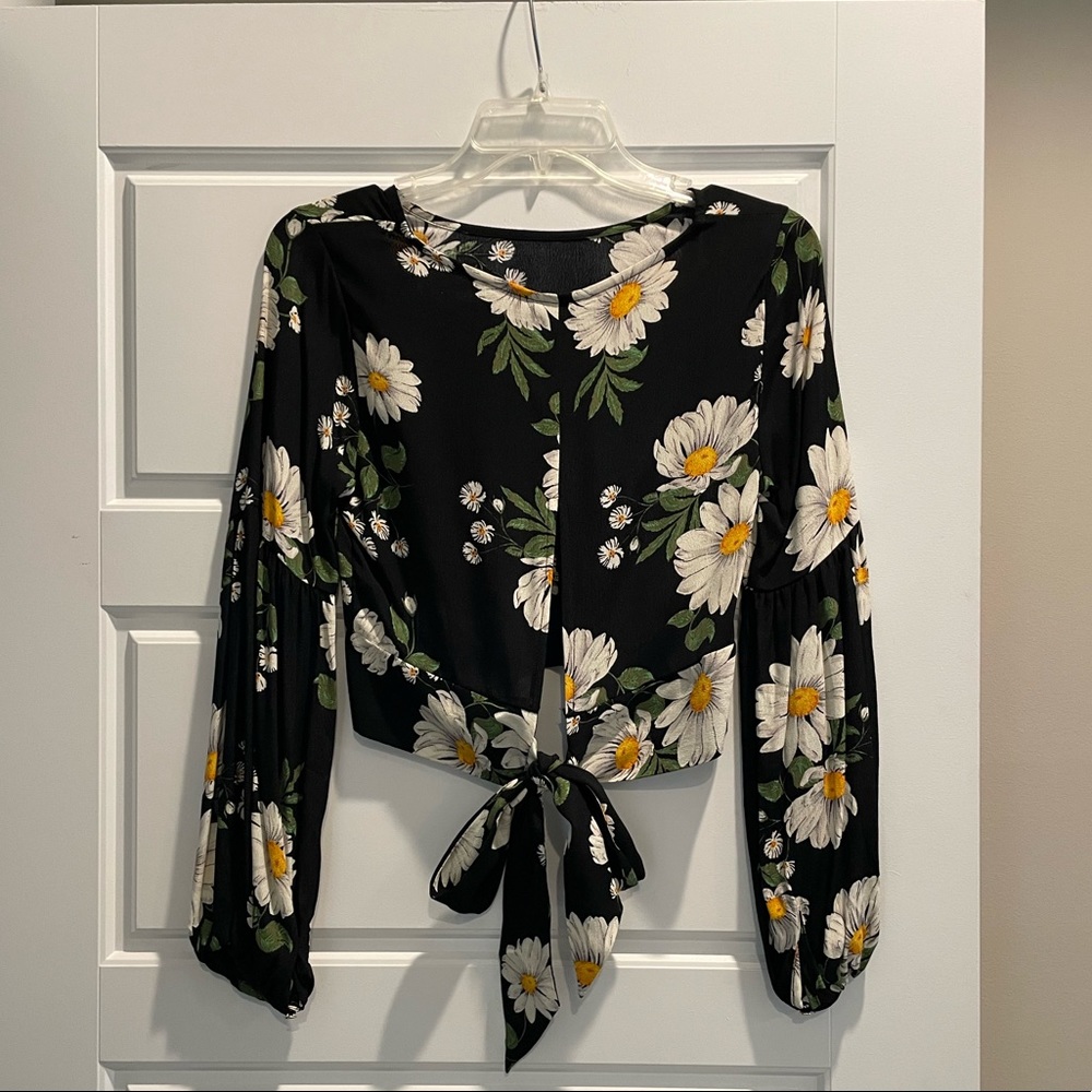 Woven Floral Top